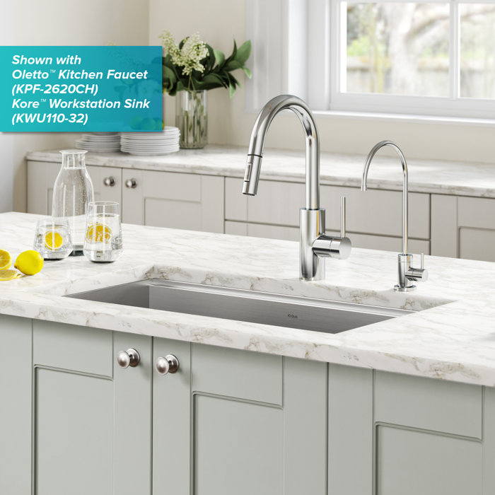Kraus Purita 100 LeadFree Kitchen Water Filter Faucet & Reviews Wayfair
